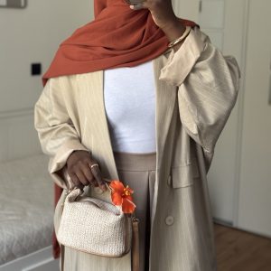 Blazer à rayure oversize
