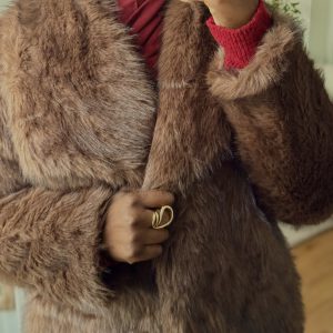 Veste en fausse fourrure